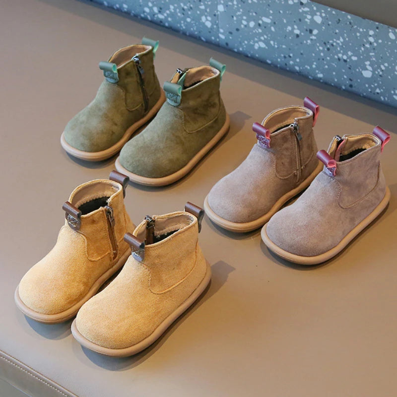 Autumn Winter Suede Ankle Boots for Babies &amp; Toddlers