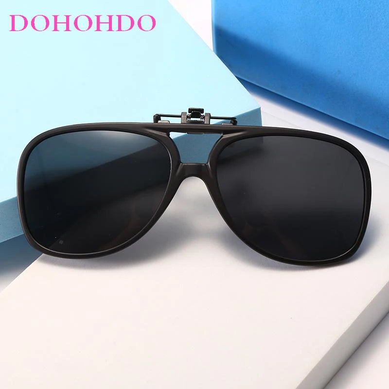 Men’s Polarized Flip-Up Clip-On Sunglasses