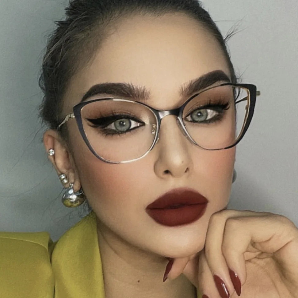 Fashion Women Anti-Blue Light Cat Eye Glasses