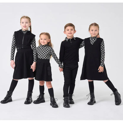 AP Check Cotton Collection Kids Fall Winter Clothing