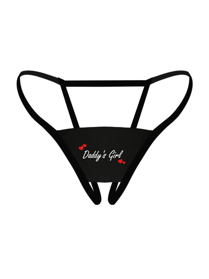 Personalized Crystal Name Thong