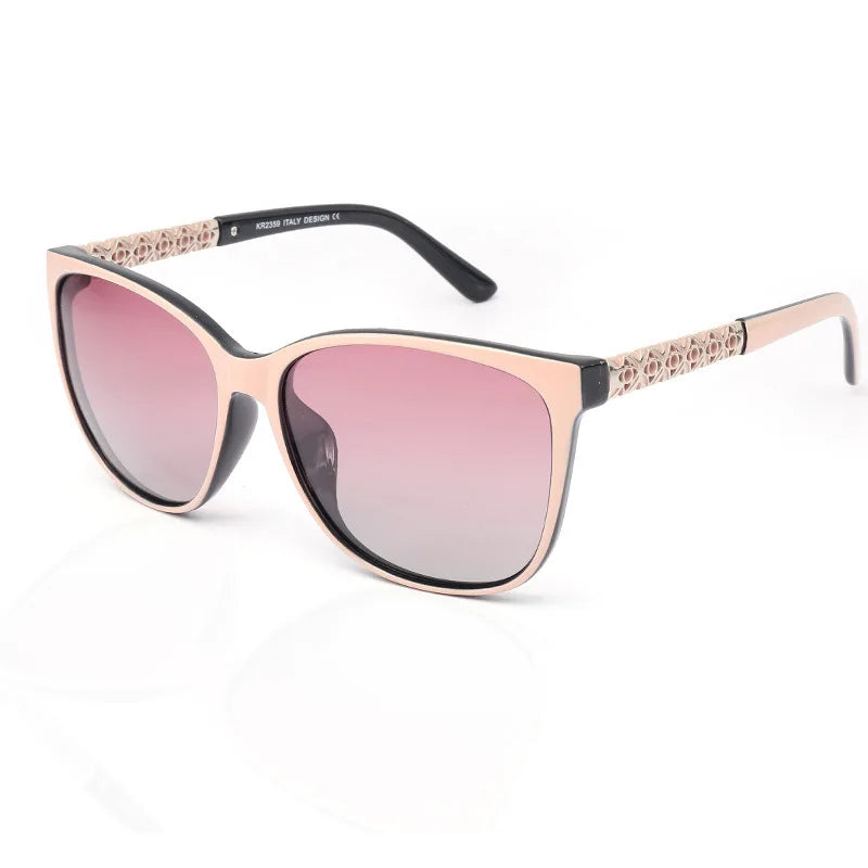 New Fashion TR Memory Frame Cat Eye Polarizing Sunglasses for Women