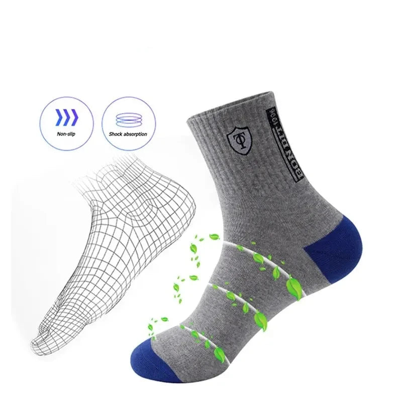 5 Pairs of Breathable Sports Socks for Men