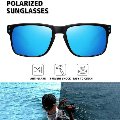 Fashion Polarized Square Sunglasses for Men and Women