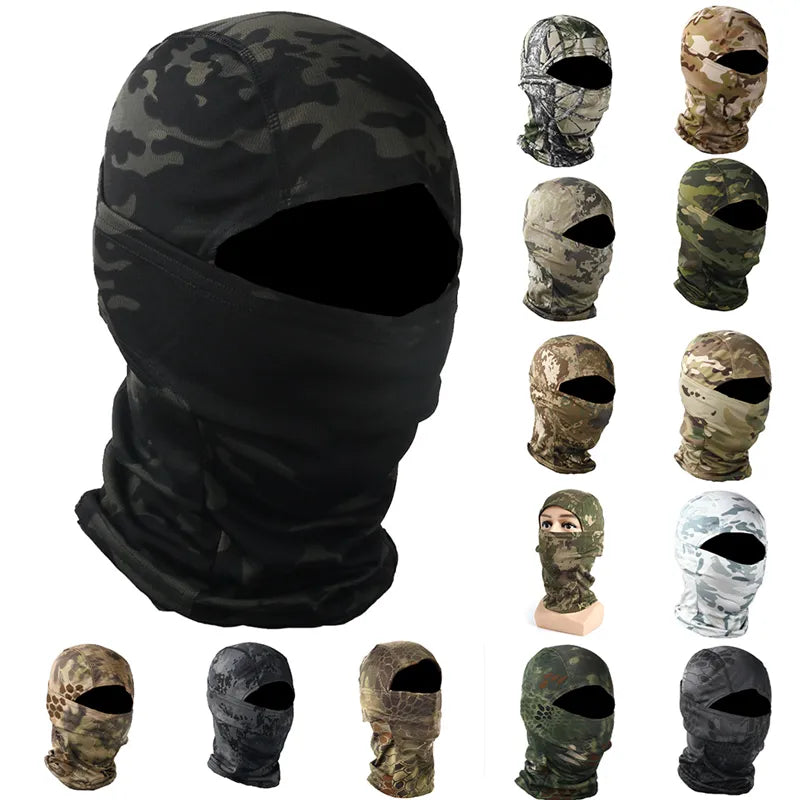 Military Camouflage Outdoor Tactical Head Face Cover for Mountaineering and Cycling