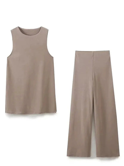 TRAFZA Summer Women’s Vest &amp; Pant Set
