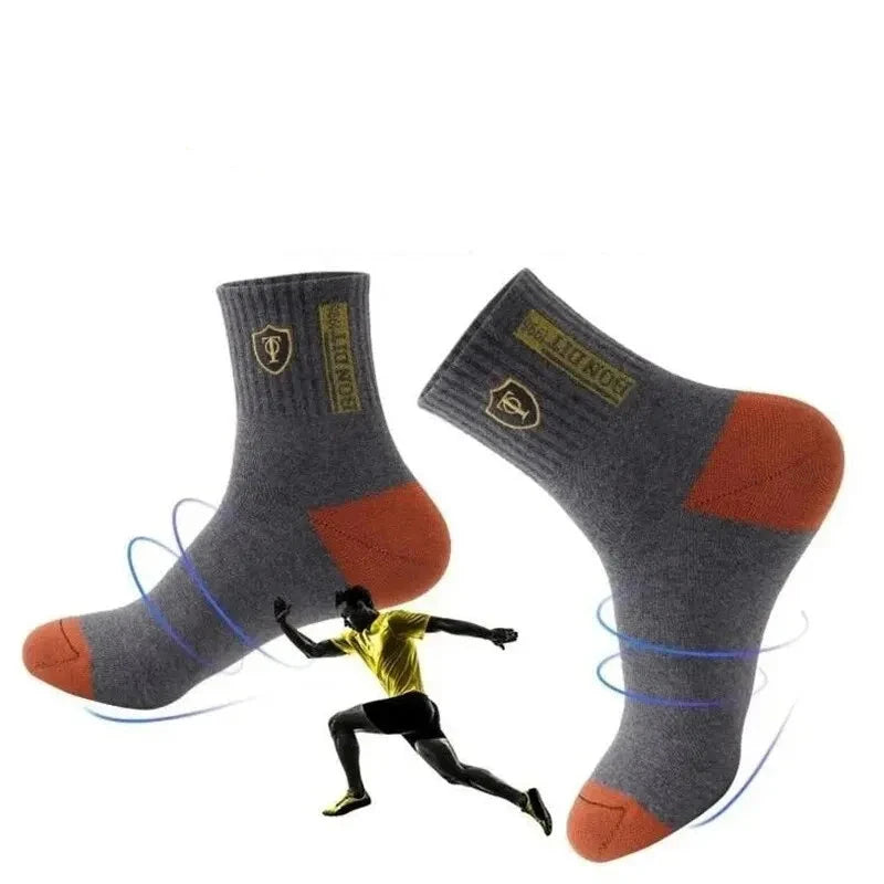 5 Pairs of Breathable Sports Socks for Men