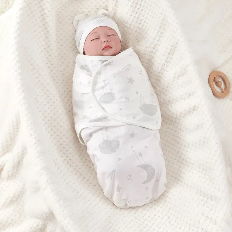 Baby Anti-Shock Cotton Swaddle Wrap for Newborns