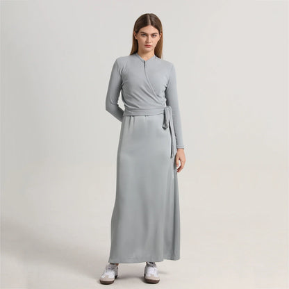 AP Wrap Tee - Spring/Summer Cotton Women Wrap T-shirt Dress