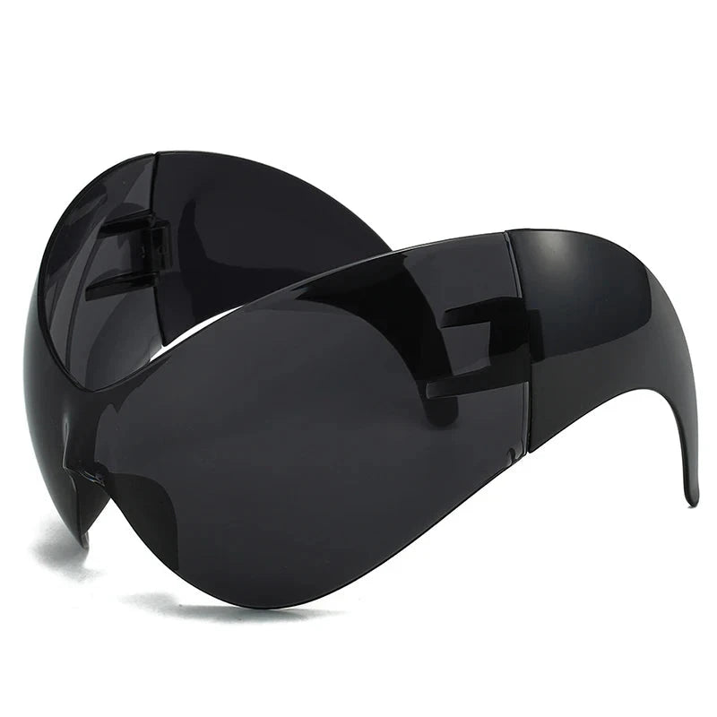 Oversized Y2K Punk One-Piece Sunglasses