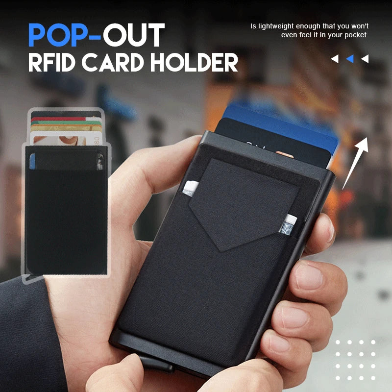 Dienqi RFID Smart Minimalist Metal Wallet