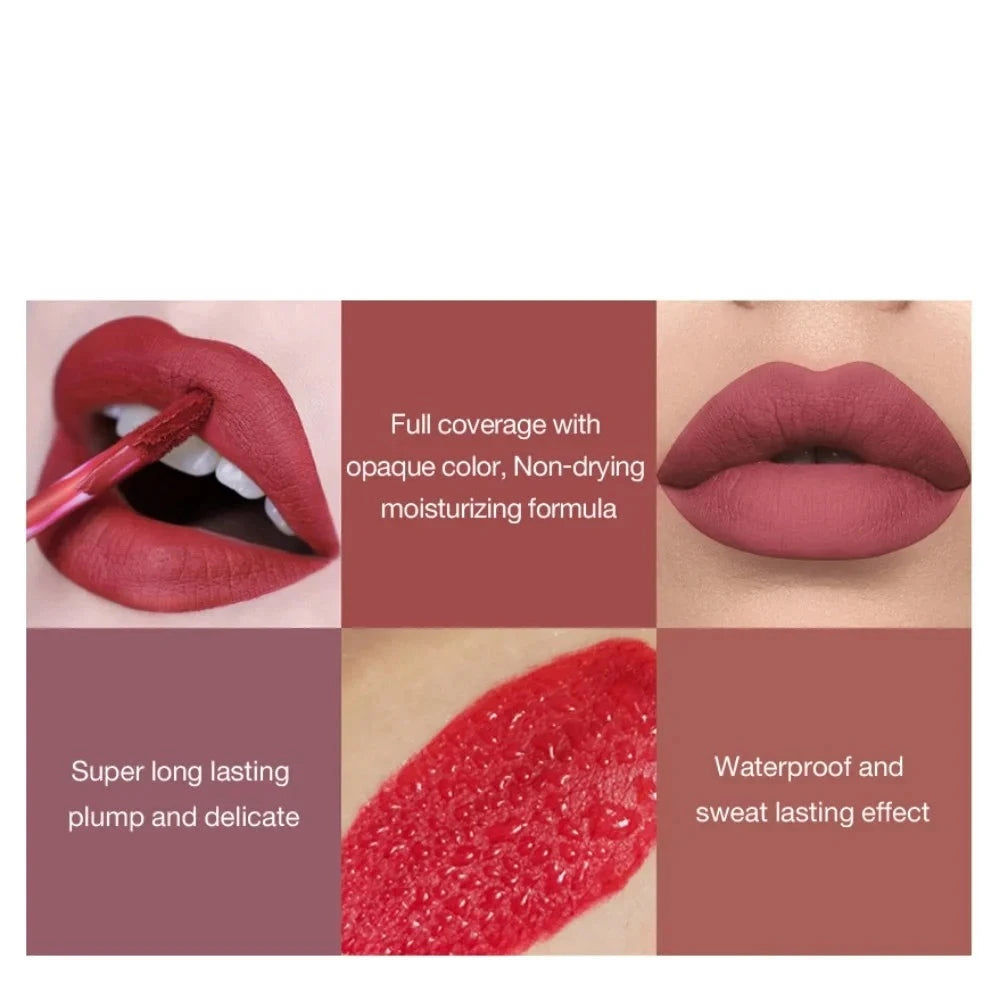 Sexy Long Lasting Velvet Matte Lip Gloss Liquid Lipstick