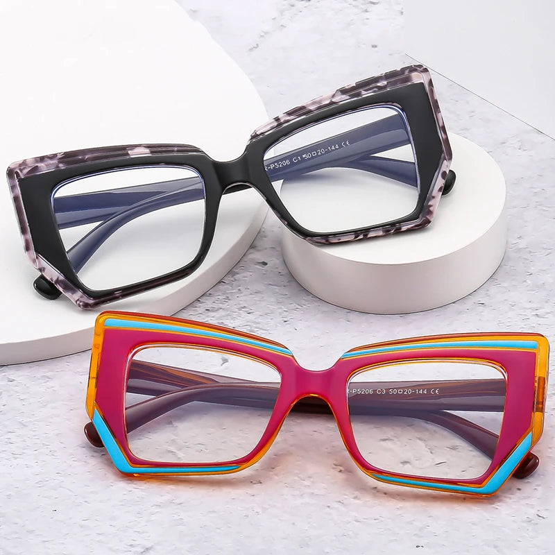 Fashionable Polygonal Luxury Design Women’s Eyeglass Frame