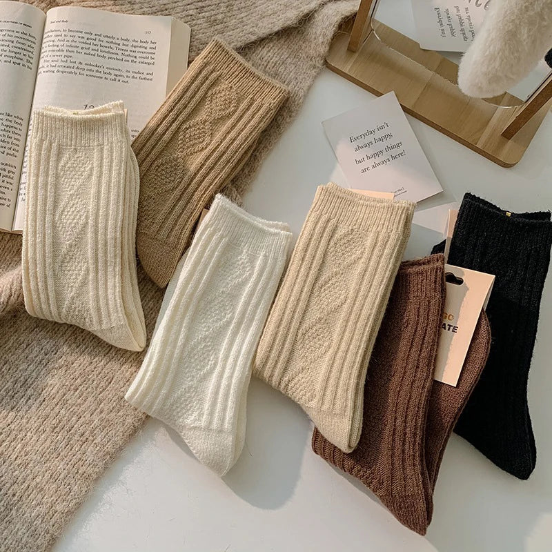 3 Pairs Cashmere Wool Socks