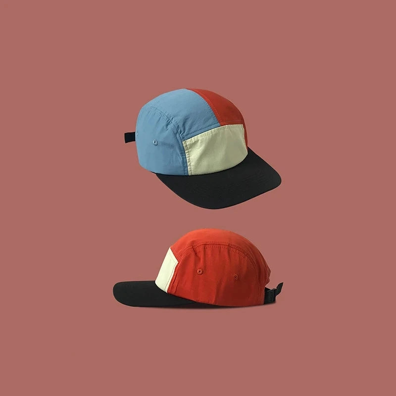 2024 Fast Dry Patchwork Summer 5 Panel Cap Men Women High Quality Sports Fitted Golf Bones Masculinos Snapback Hats56-60cm