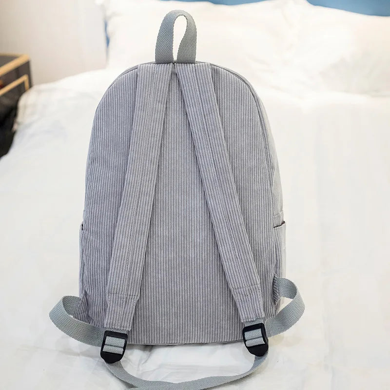 Personalized Embroidered Kids Corduroy Backpack