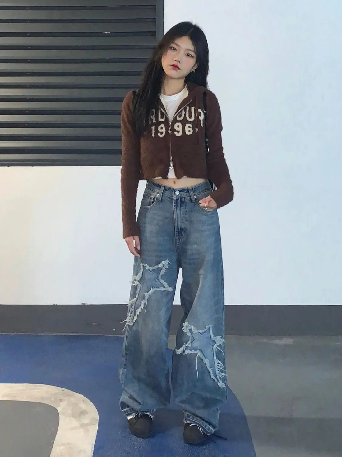 S-4XL Jeans Women Harajuku Boyfriend Chic Streetwear Simple American Retro Trousers Wide-leg College Low-waist Fashion Summer