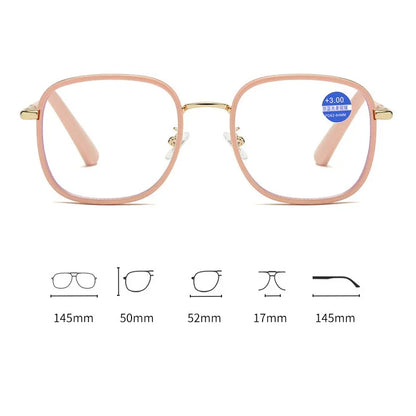 Large Oversized Square Reading Glasses for Women