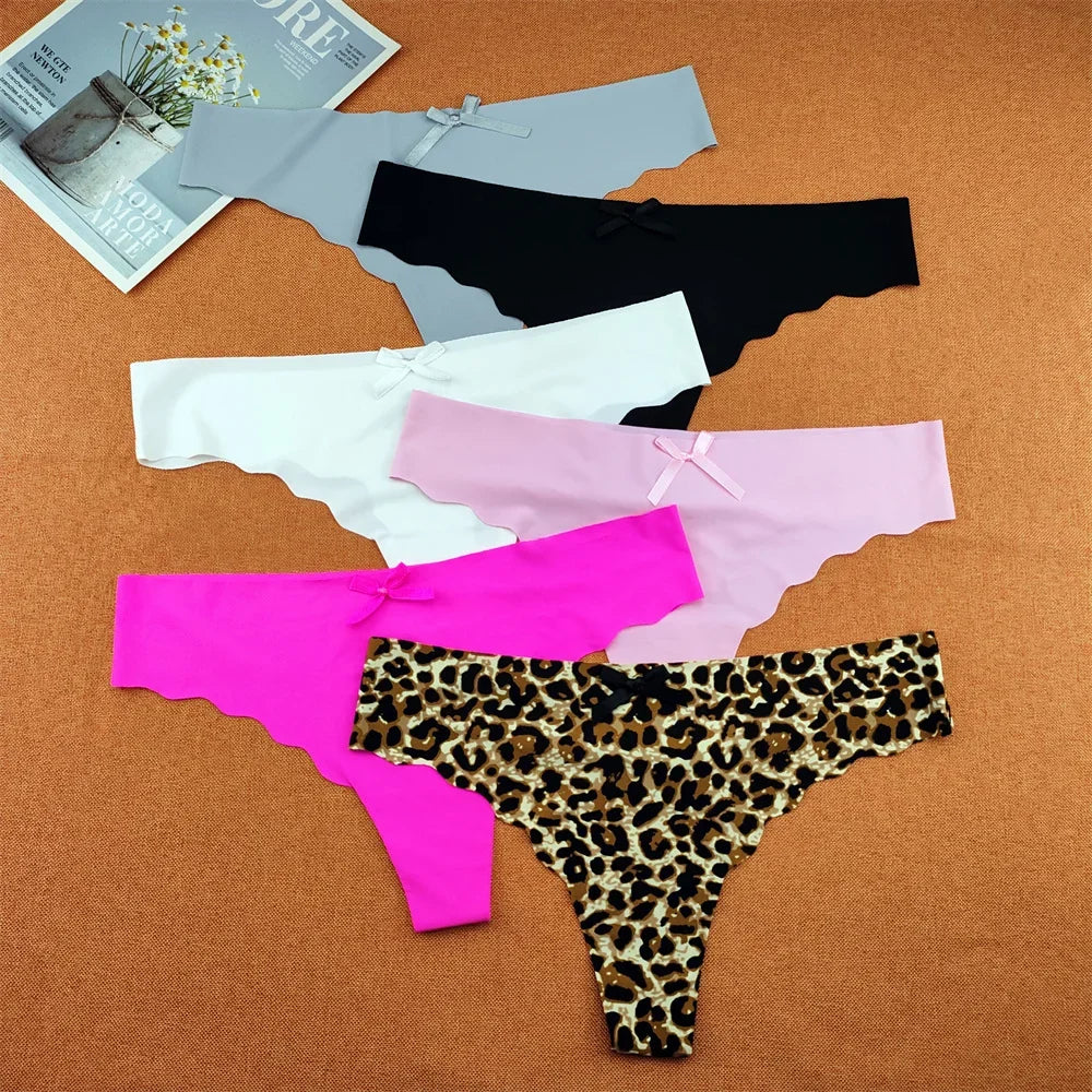 Seamless T-Shaped Bikini G-String Panties