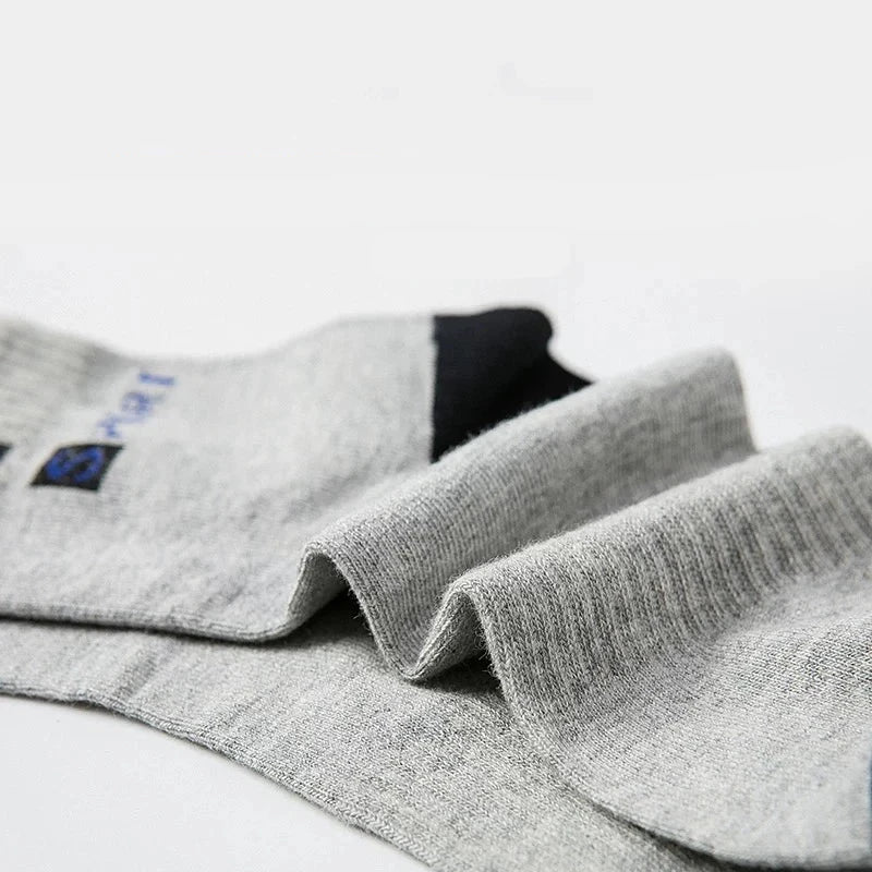 5 Pair Bamboo Fiber Autumn Winter Men Socks