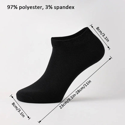 Unisex 40/20/10 Pairs of Solid Color Socks,