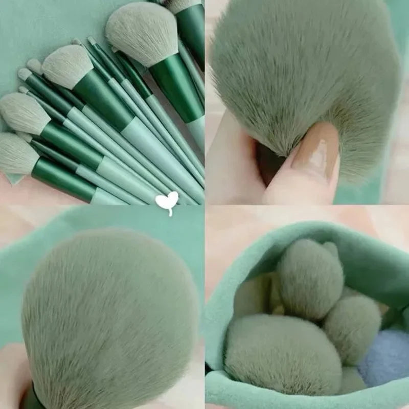 13-Piece Fluffy Makeup Brush Set