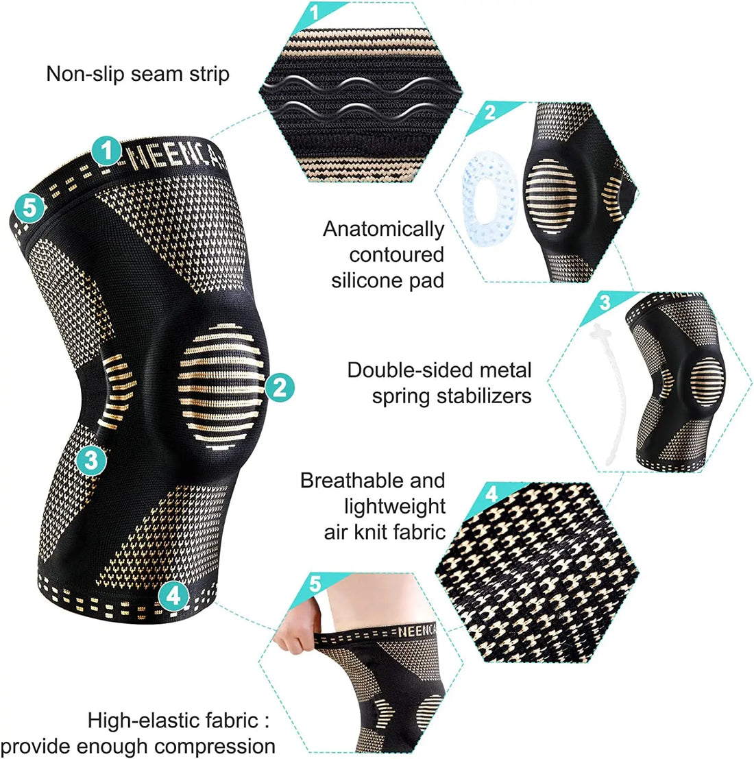 NEENCA Copper Knee Brace