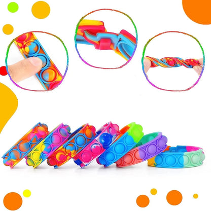 12PCS Fidget Pop Bracelets