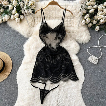 Bunny Girl Wrapped Chest Playsuit  Sexy Slim Fit Lingerie