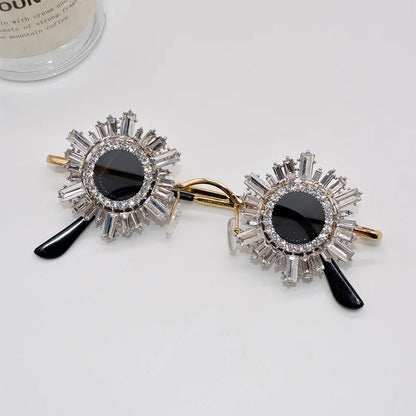 Round Diamond Sunglasses for Girls