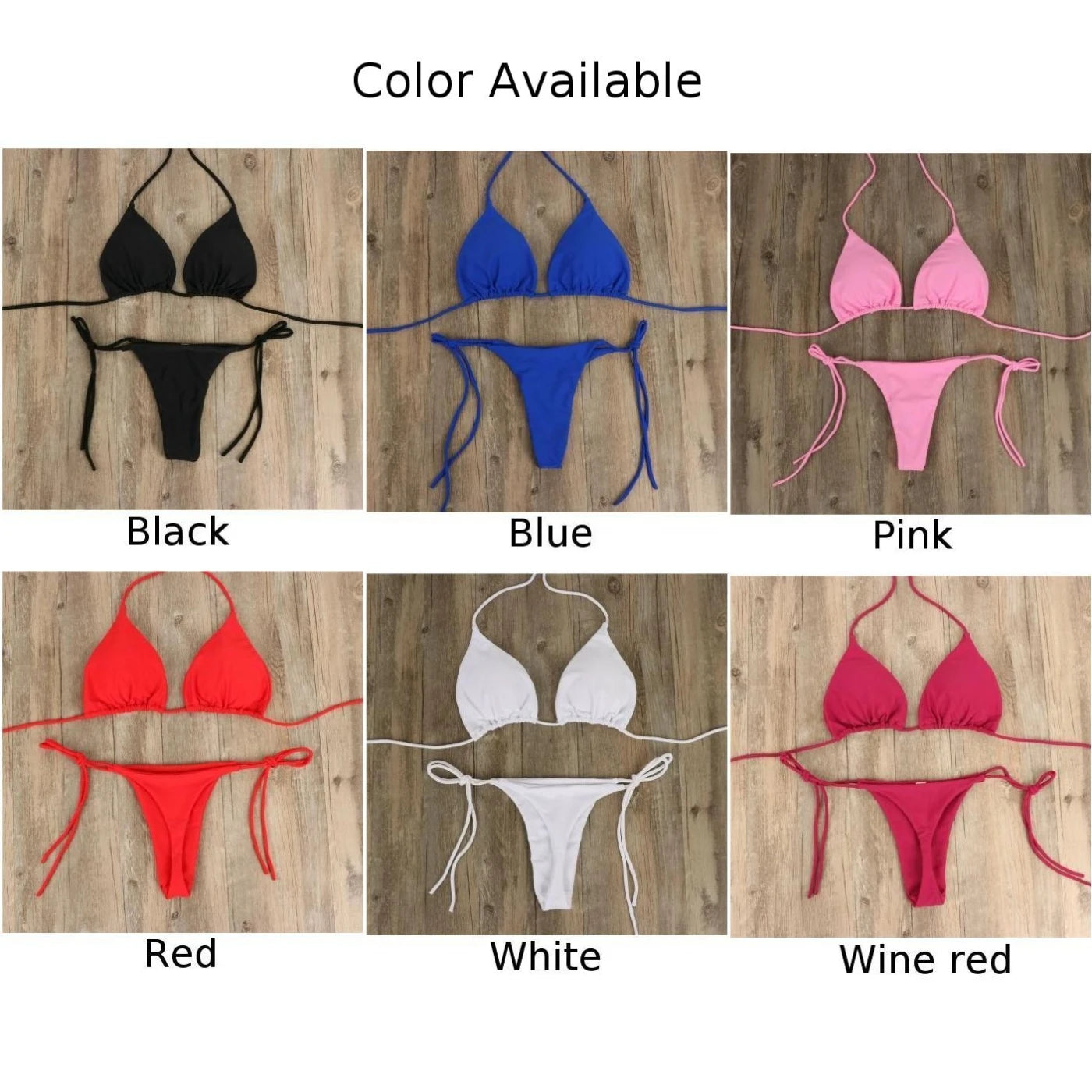 Women Thong Bikini Set