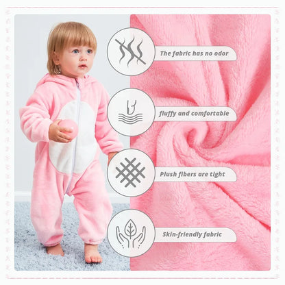 MICHLEY Pink Pig Baby Romper