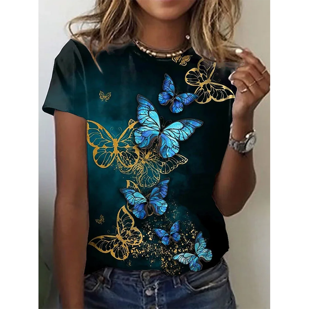 3D Butterfly Print Women&