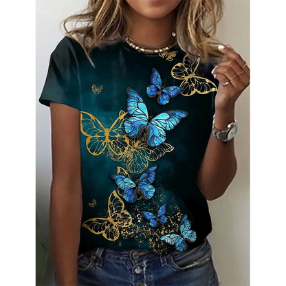 3D Butterfly Print Women&