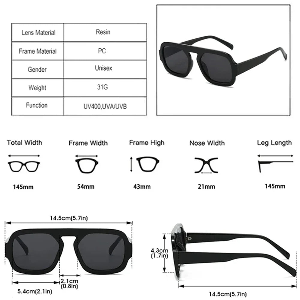 LNFCXI New Retro Square Sunglasses