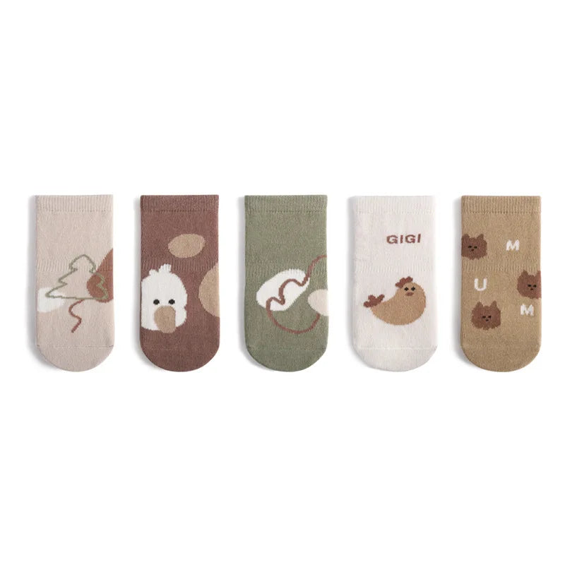 5 Pairs Winter Baby Socks