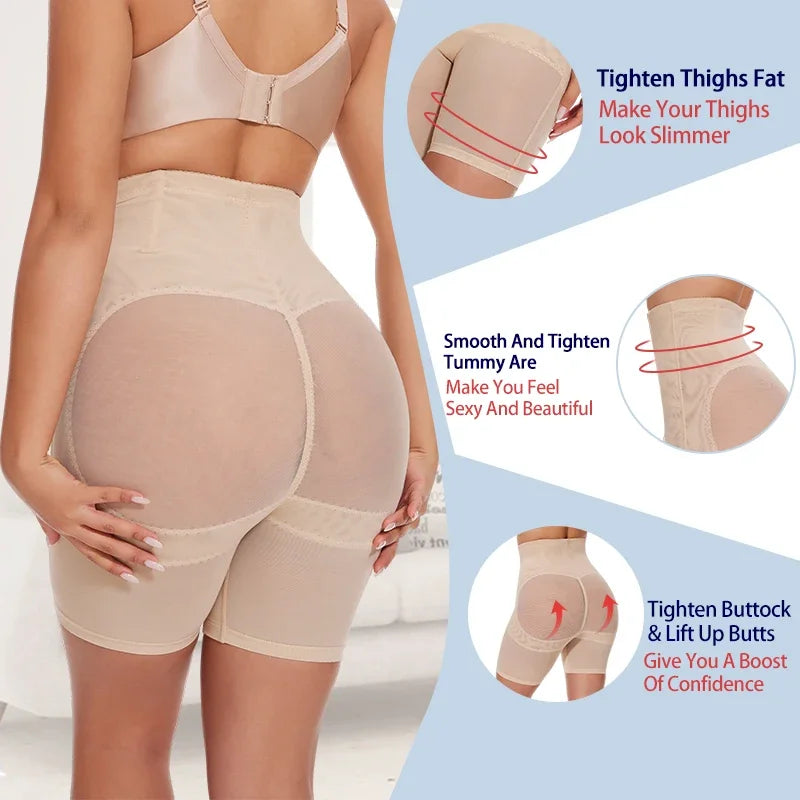 High-Waisted Tummy Control Butt Lifter Body Shaper Panties