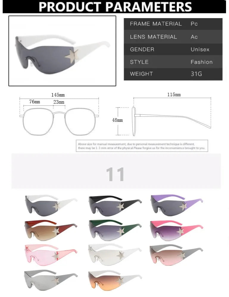 Luxury Designer One-Piece Eyewear for Women