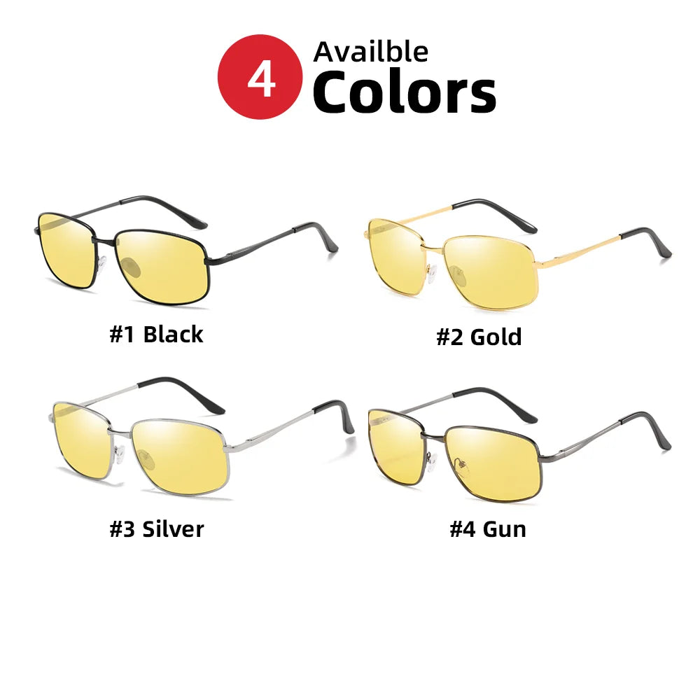 Metal Frame Yellow Lens for Men