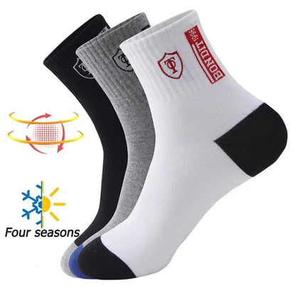 5 Pairs of Breathable Sports Socks for Men