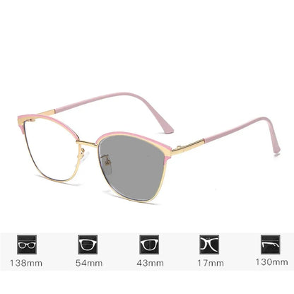 Personalized Cat Eye Photochromic Myopia Glasses