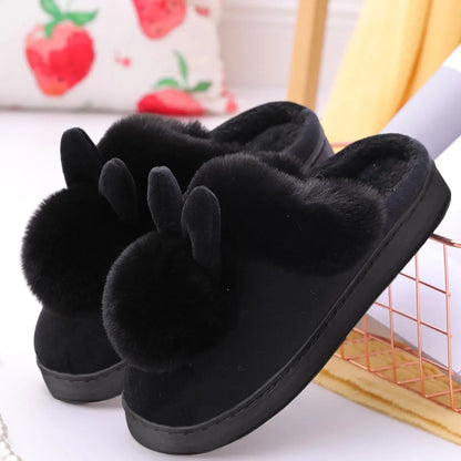 Winter Warm Home Fur Slippers for Women