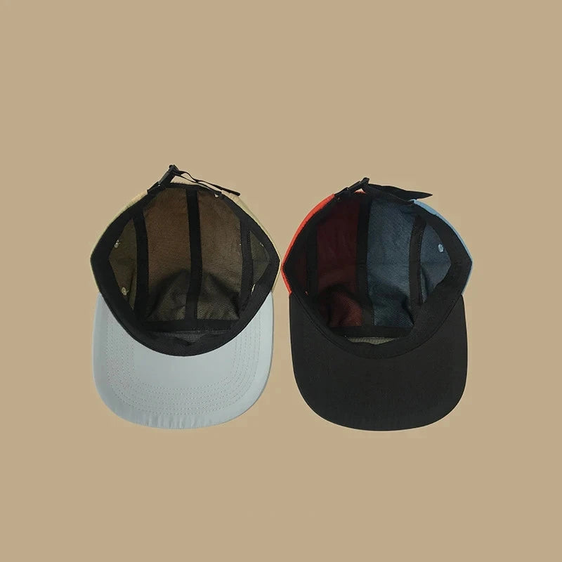 2024 Fast Dry Patchwork Summer 5 Panel Cap Men Women High Quality Sports Fitted Golf Bones Masculinos Snapback Hats56-60cm