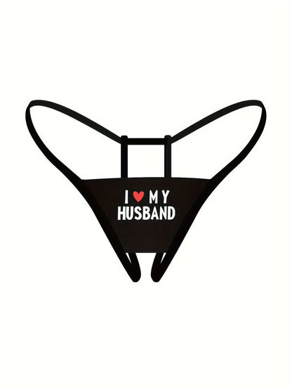 Personalized Crystal Name Thong