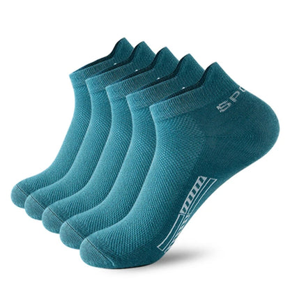 5 Pairs Organic Cotton Ankle Socks for Men