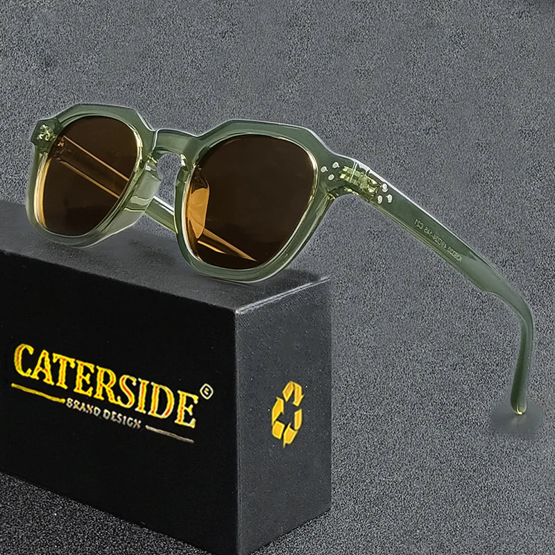 CATERSIDE Retro Polarized Sunglasses for Men &amp; Women