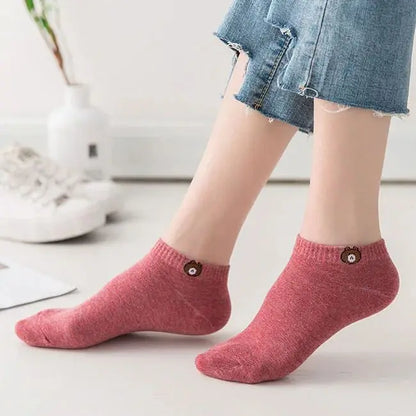 10 Pairs Women Low Tube Socks Set