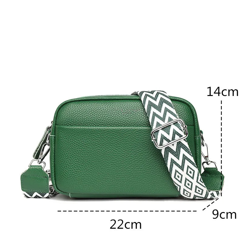 High-Quality Genuine Leather Women’s Crossbody Shoulder Bag