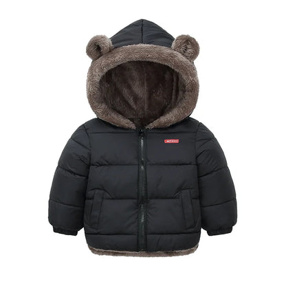 Hooded Fleece Coat for Baby Boys and Girls