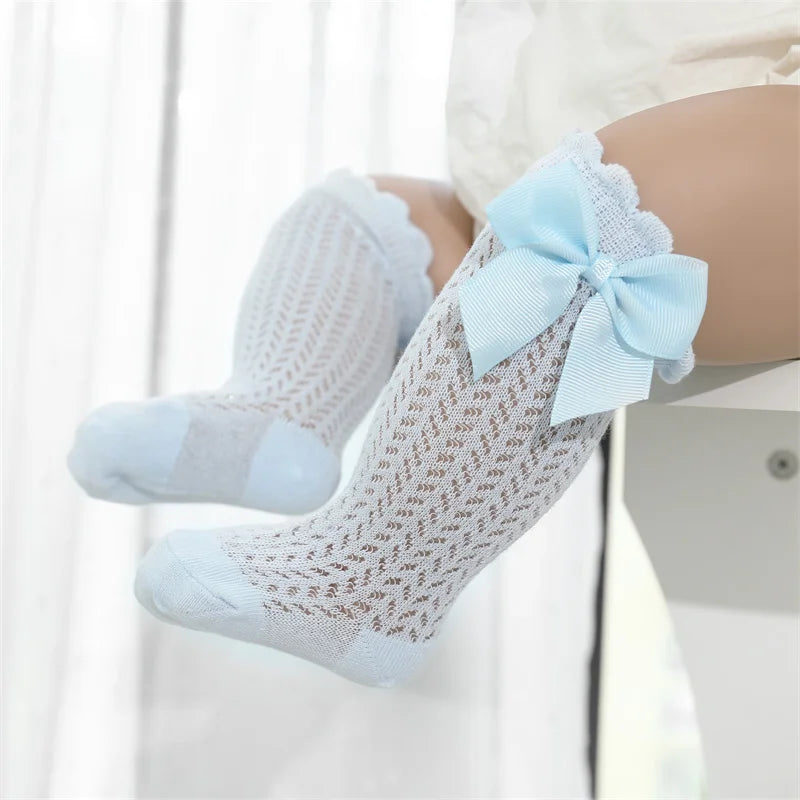 Baby Girl Knee Socks with Big Bow